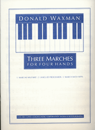 Book cover for Three Marches for Four Hands