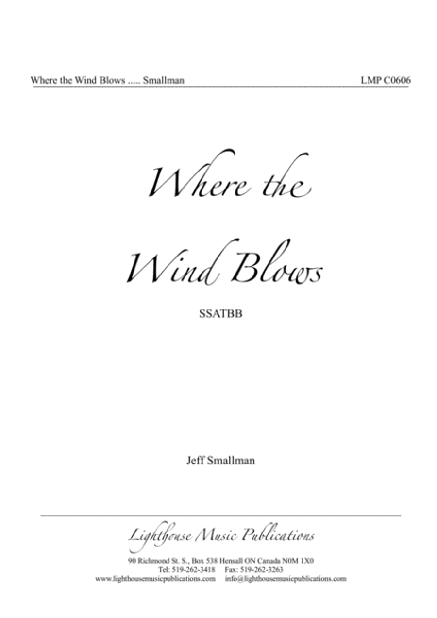 Where the Wind Blows SSATBB scores gallery preview page 2
