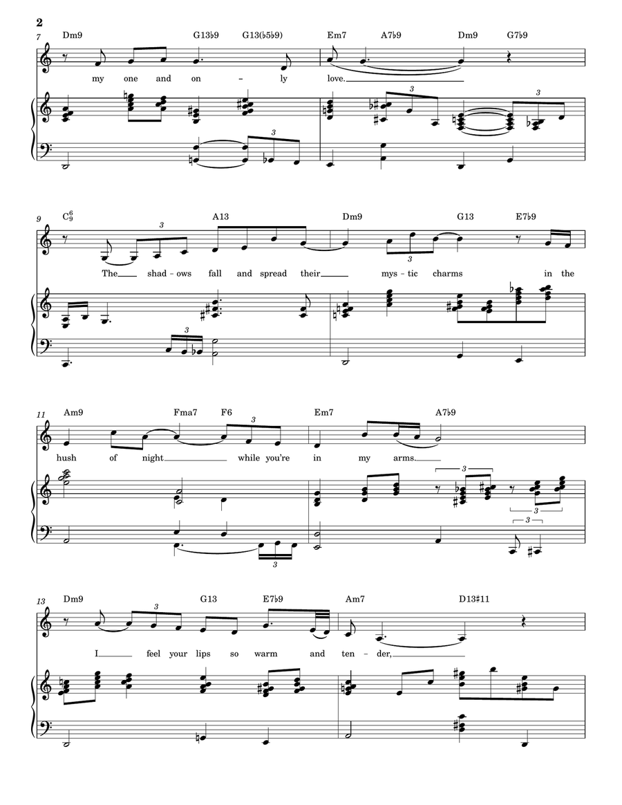 My One And Only Love My One And Only Love A Cappella scores gallery preview page 2