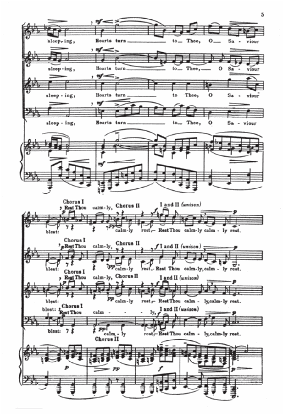 St. Matthew Passion: Here Yet Awhile Divisi scores gallery preview page 5