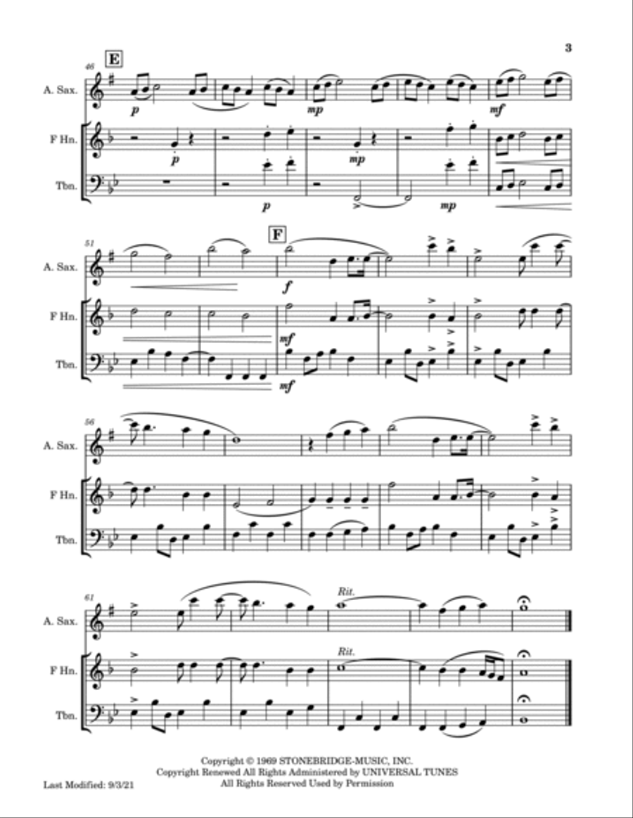 Sweet Caroline Small Ensemble scores gallery preview page 4