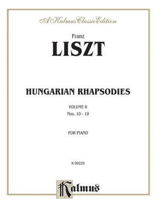 Book cover for Hungarian Rhapsodies, Volume 2