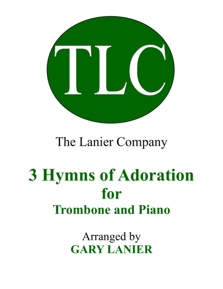 6 HYMNS of Adoration & Guidance Set 1 & 2 (Duets - Trombone and Piano with Parts) image number null