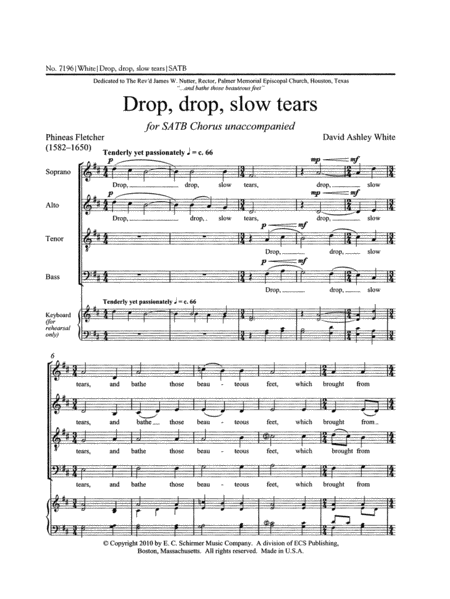 Drop, drop, slow tears