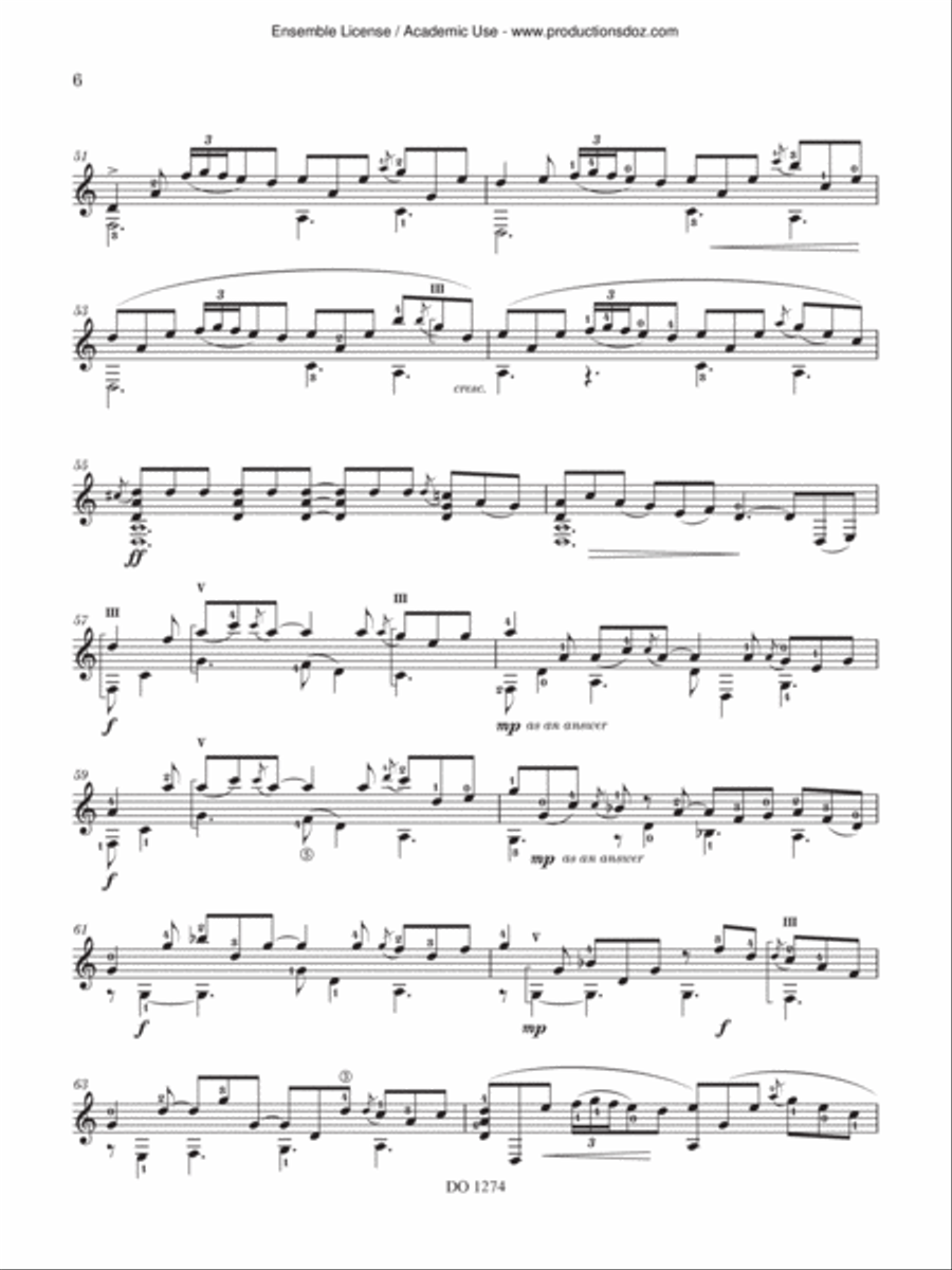 David's Portrait David's Portrait Classical Guitar scores gallery preview page 6