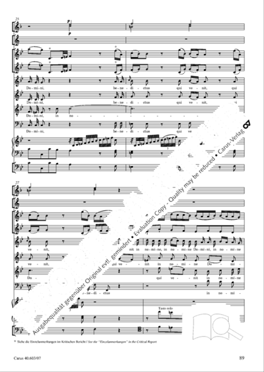 Grosse Orgelsolomesse in Es 4-Part scores gallery preview page 102