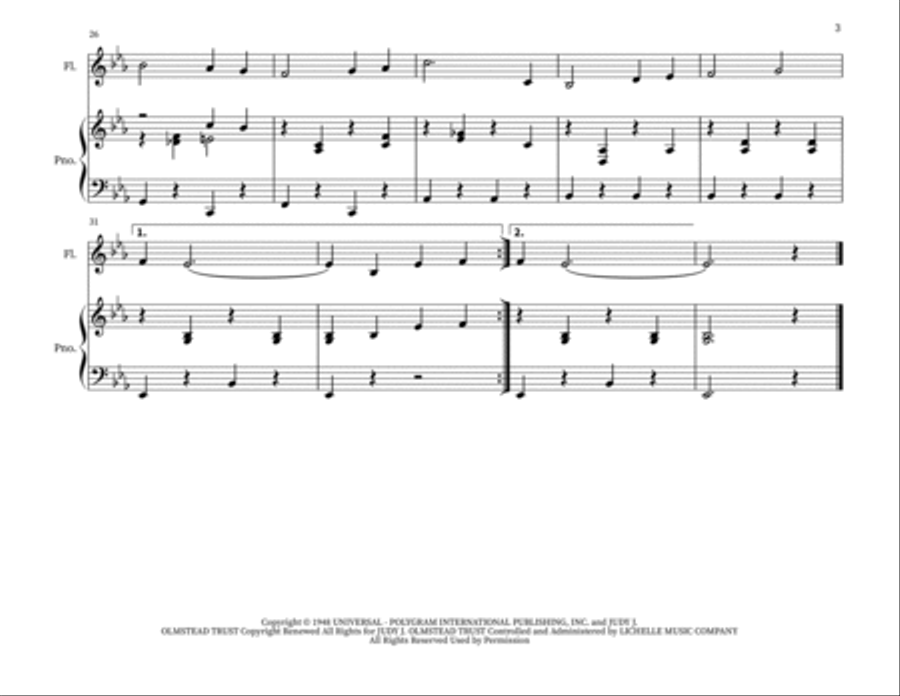 Blue Christmas Woodwind Duet scores gallery preview page 3