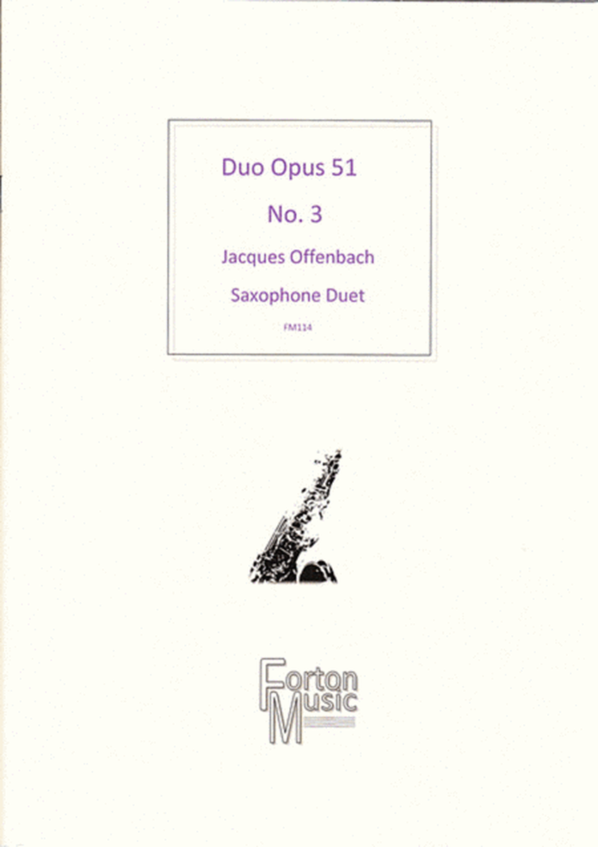 Saxophone Duo Opus 51 No 3