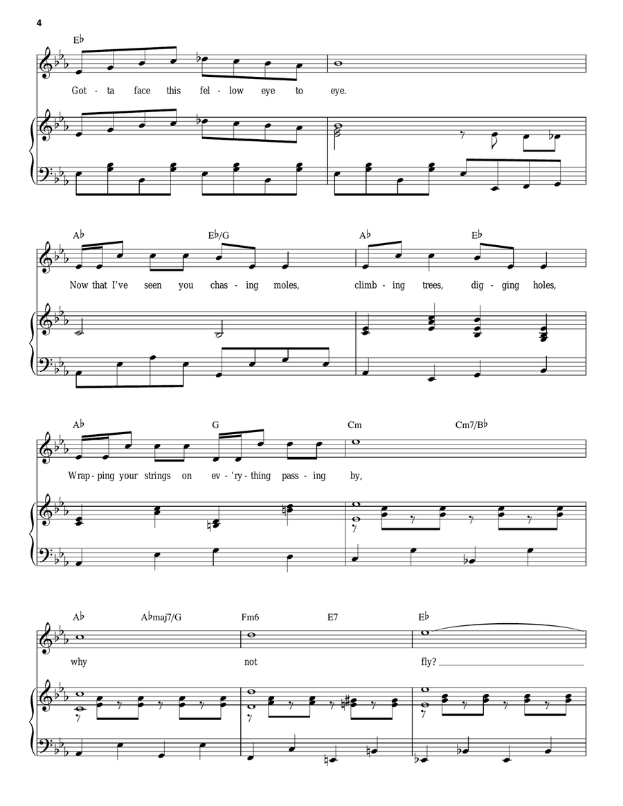 The Kite (Charlie Brown's Kite) Piano, Vocal scores gallery preview page 4
