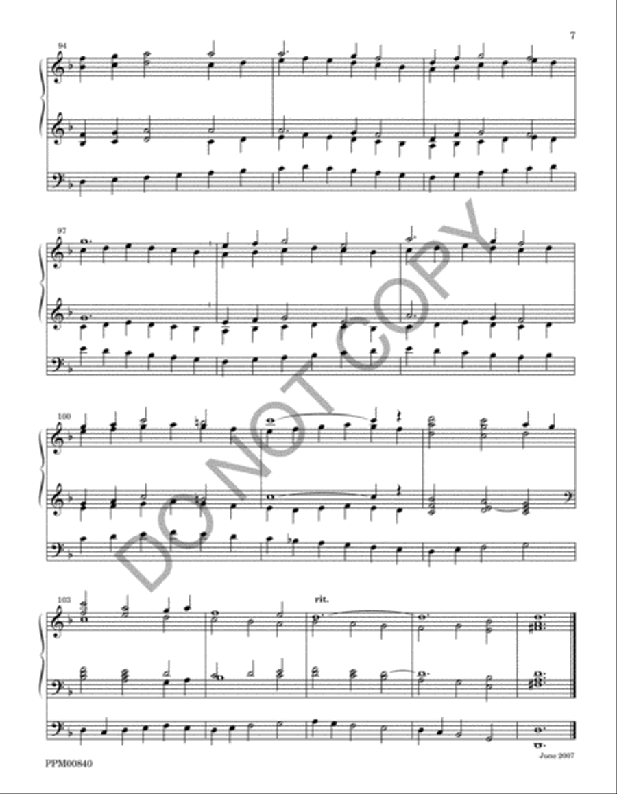 I Sing the Almighty Power of God: Organ Voluntaries on the Hymn Tunes of Ralph Vaughan Williams Volume III Organ scores gallery preview page 10
