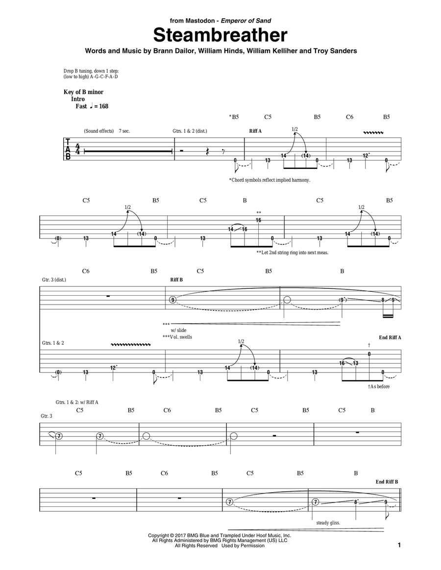 Steambreather Steambreather Acoustic Guitar scores gallery preview page 1