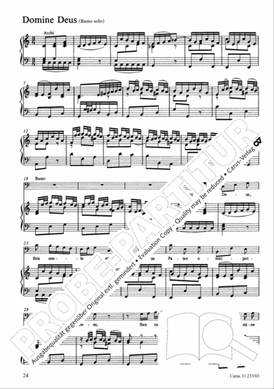 Mass in F major 4-Part scores gallery preview page 28