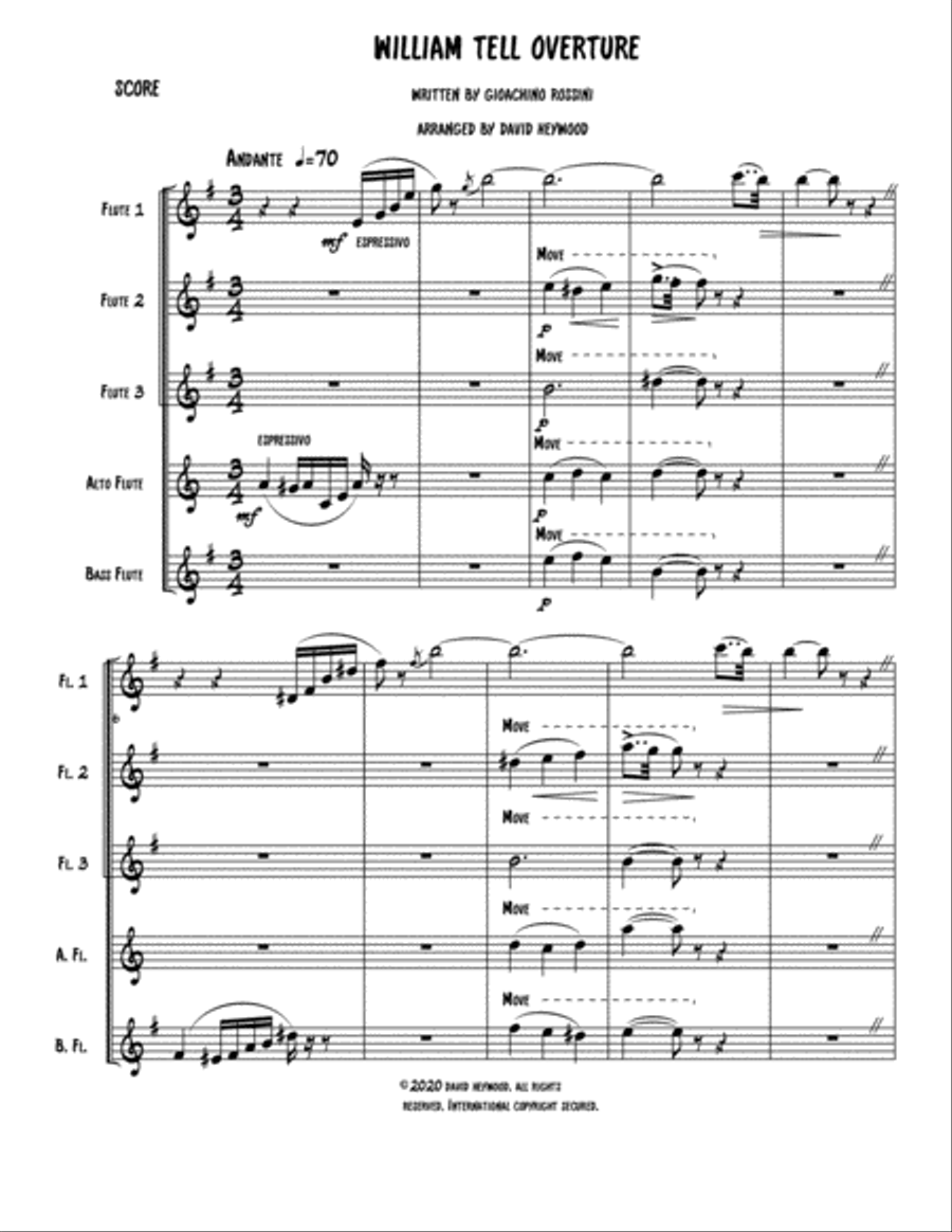 William Tell Overture Woodwind Ensemble scores gallery preview page 2