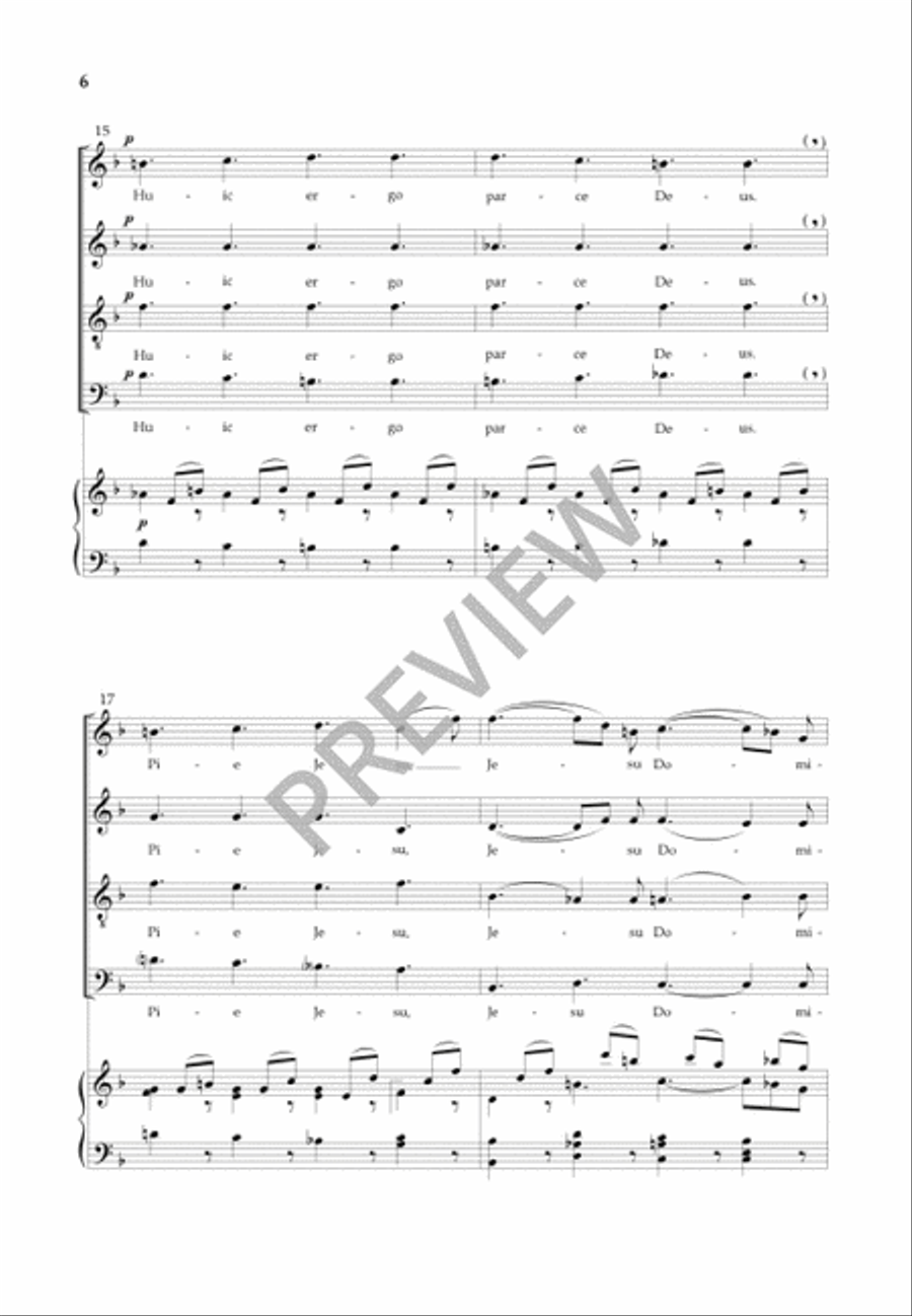 Lacrimosa Lacrimosa 4-Part scores gallery preview page 7