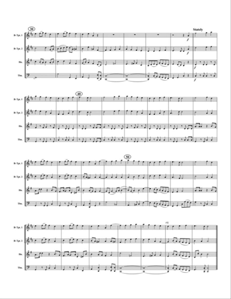 Ode to Joy Ode to Joy Brass Quartet scores gallery preview page 2
