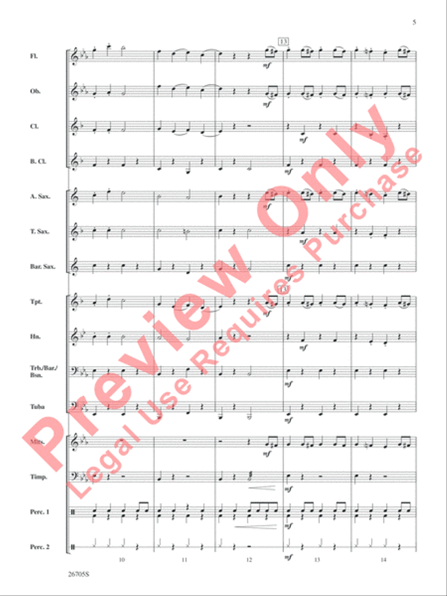 Radetzky March: A Concert in Vienna Concert Band scores gallery preview page 6