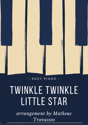 Book cover for Twinkle Twinkle Little Star for easy piano