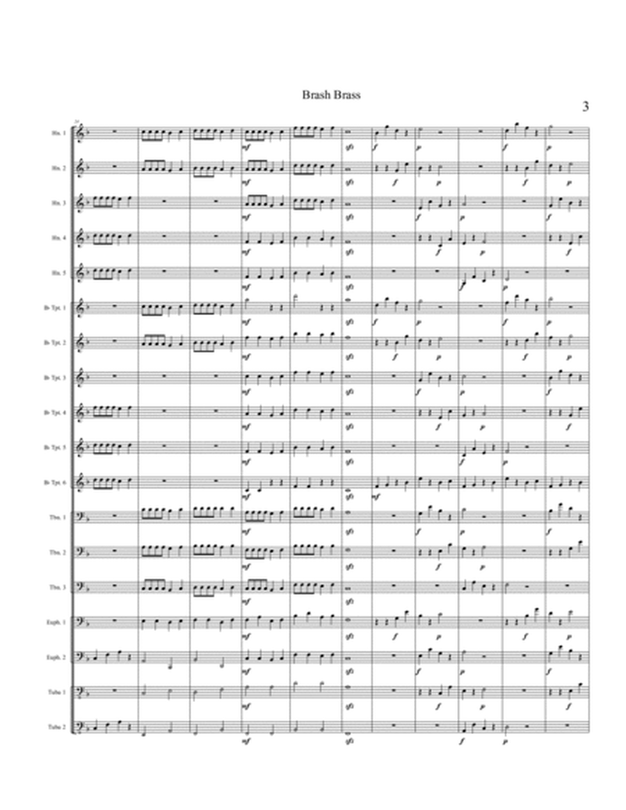 Brash Brass (Opus 430) - Score Only image number null