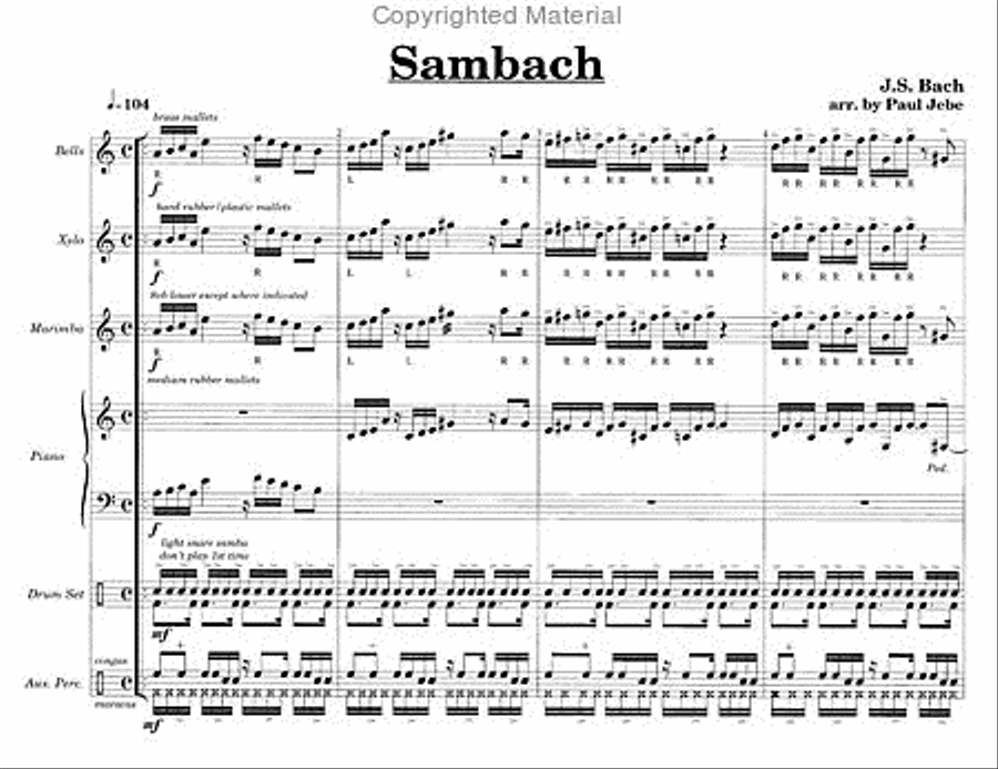Sambach Percussion Ensemble scores gallery preview page 2