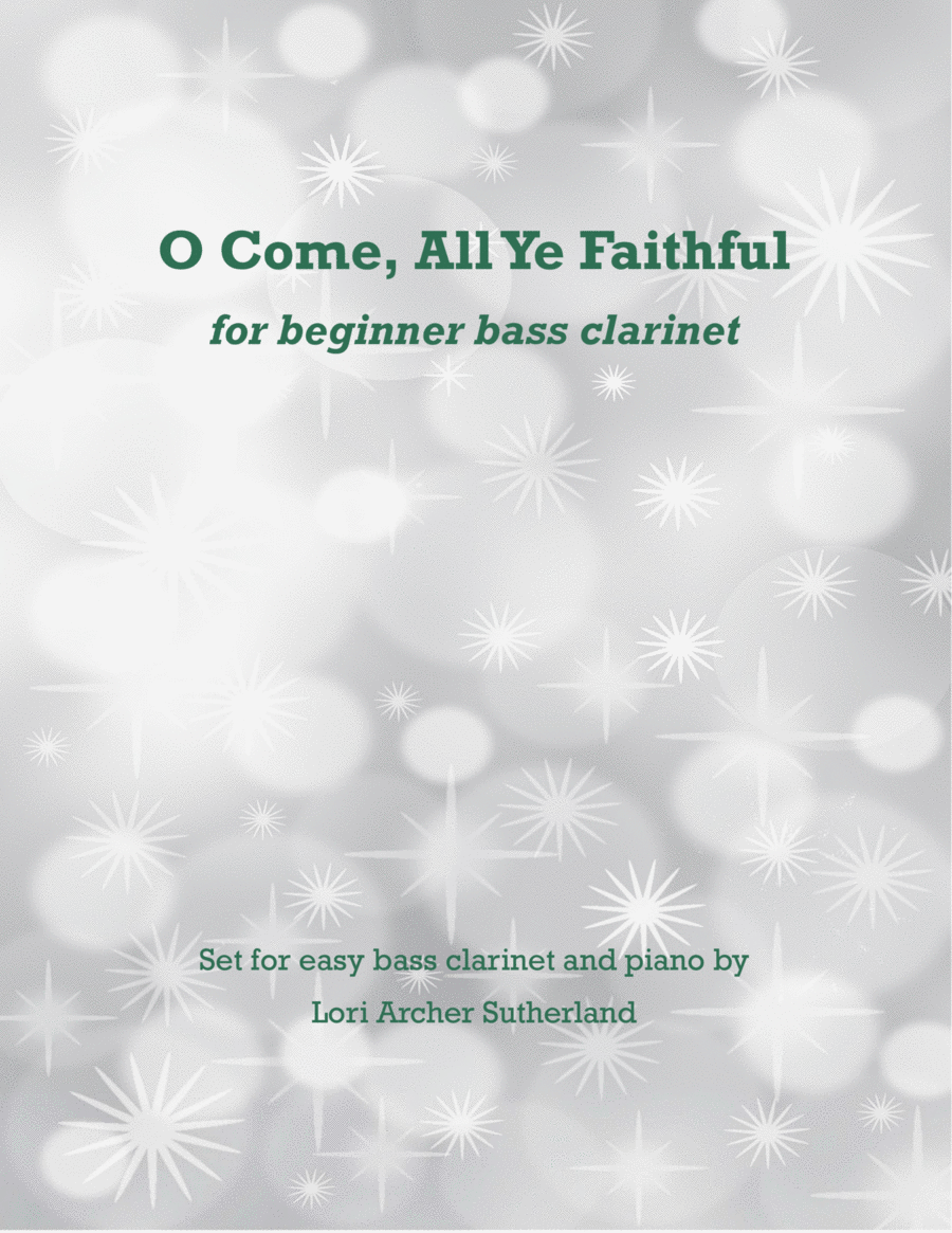 O Come, All Ye Faithful Bass Clarinet scores gallery preview page 1