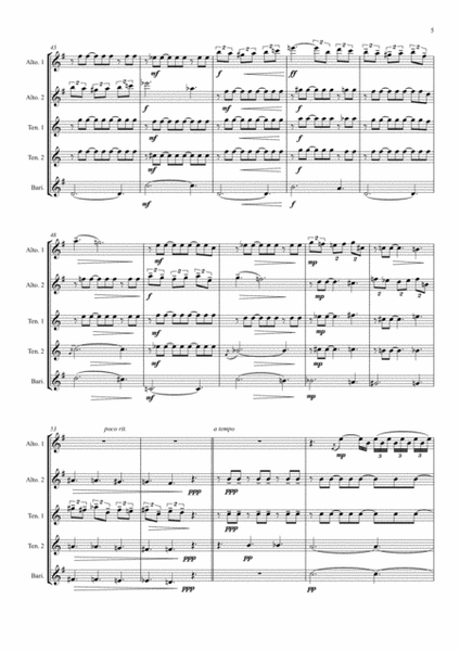 Notturno, Opus 54 No. 4 (Saxophone Quintet) image number null