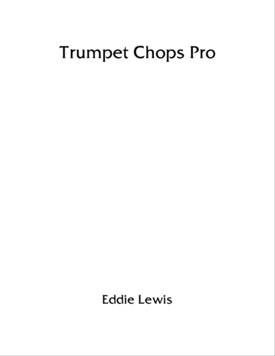 Trumpet Chops Pro eBook by Eddie Lewis Trumpet Solo scores gallery preview page 4