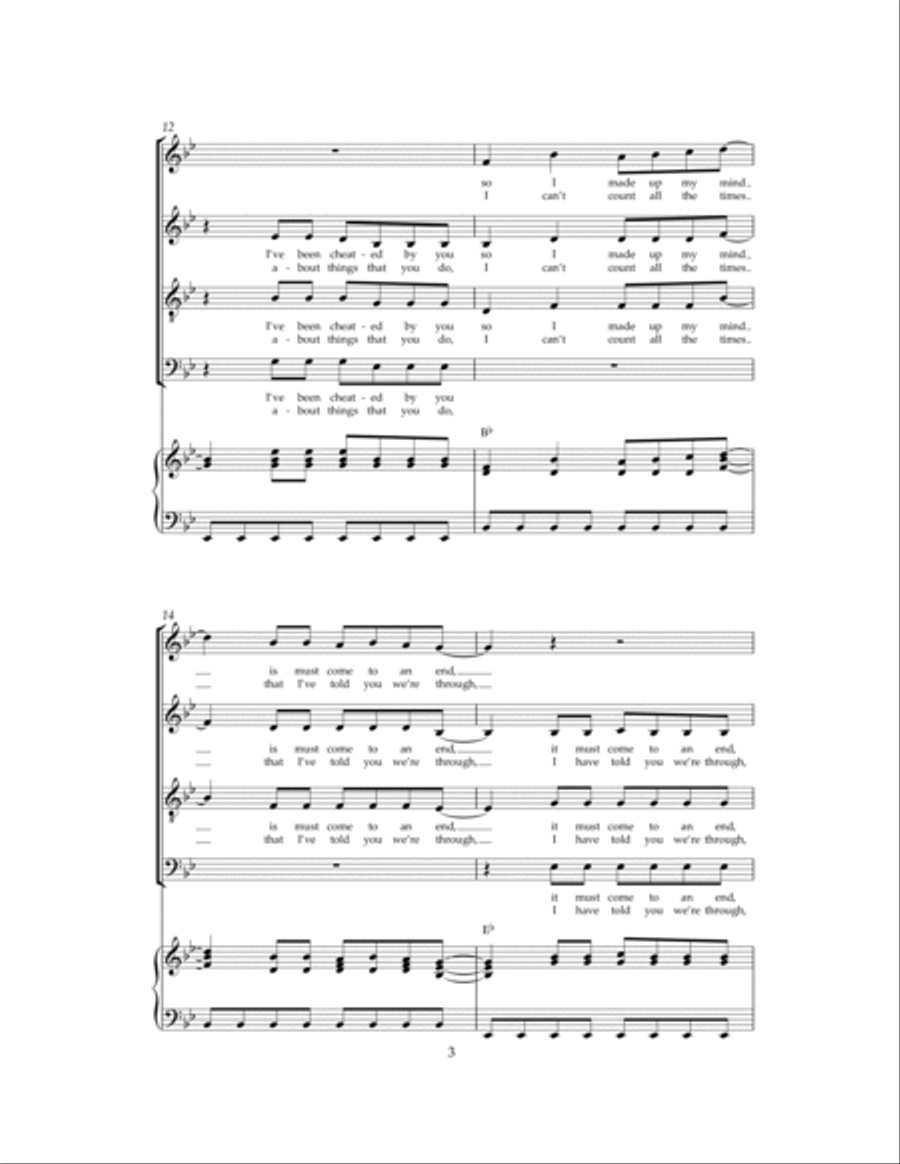 Mamma Mia 4-Part scores gallery preview page 3