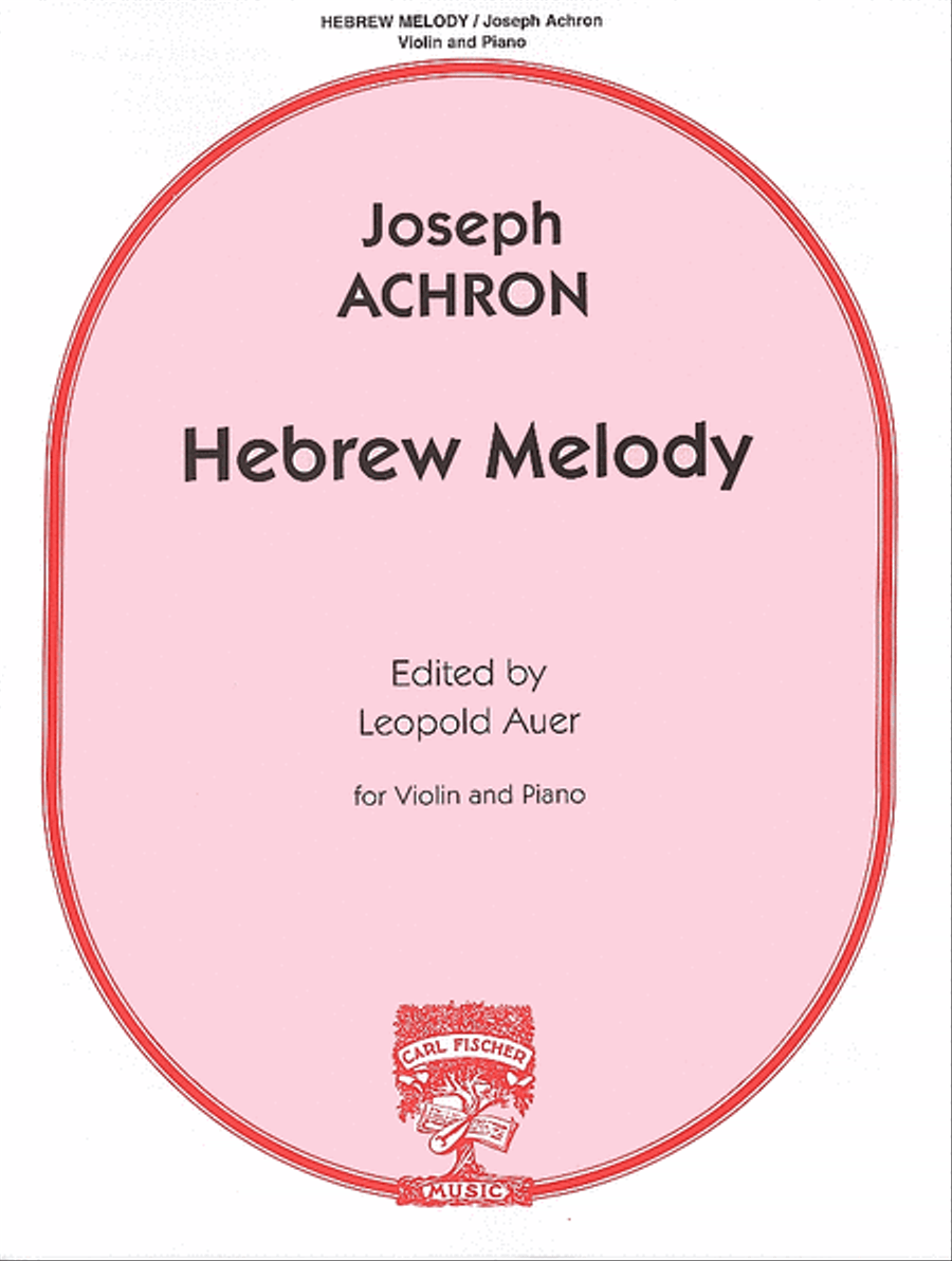 Hebrew Melody Violin Solo scores gallery preview page 1