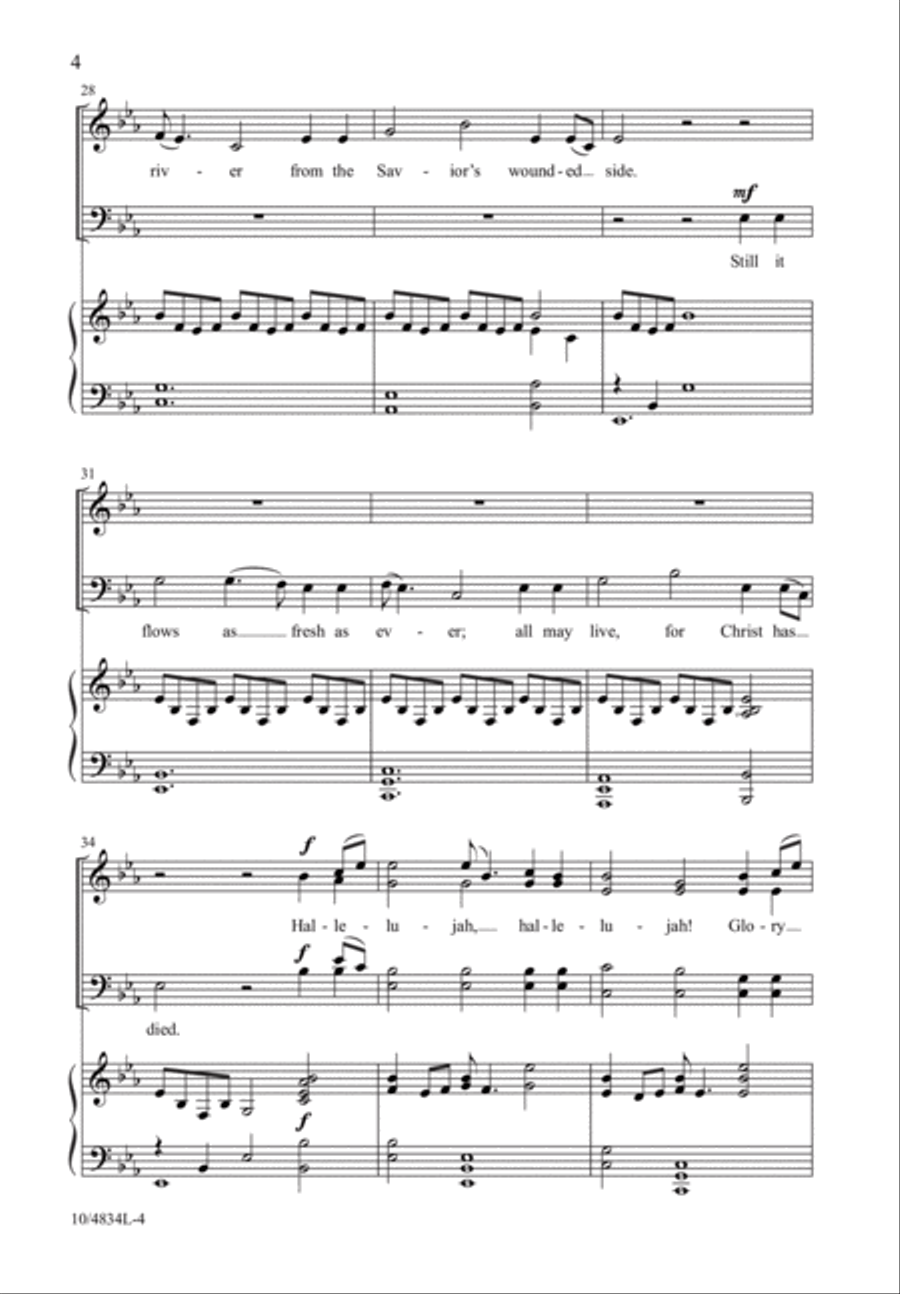 Glory to the Risen Lamb! Glory to the Risen Lamb! 4-Part scores gallery preview page 5