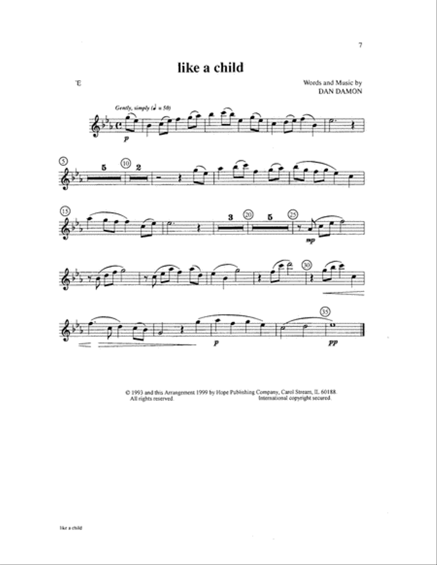 Like a Child Choir scores gallery preview page 7