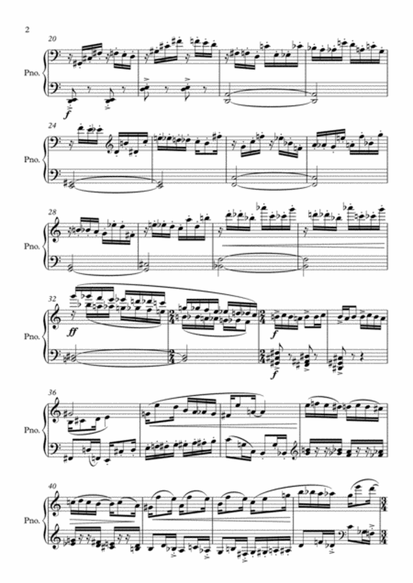 Toccata for piano solo image number null