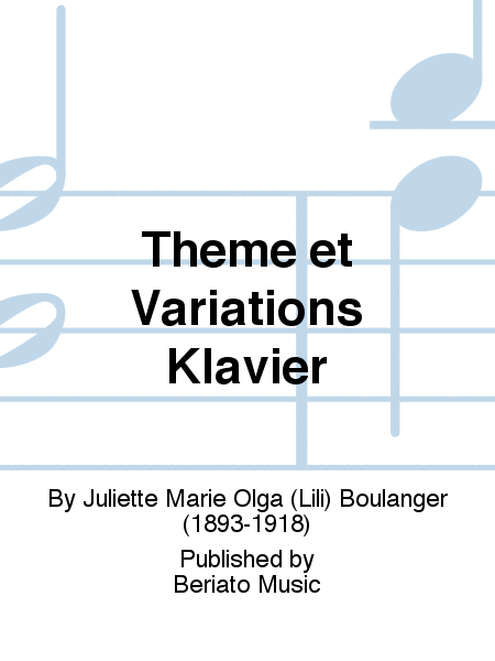 Thème et Variations Klavier