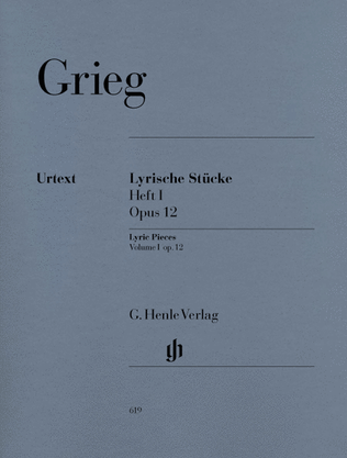 Book cover for Lyric Pieces, Volume I Op. 12