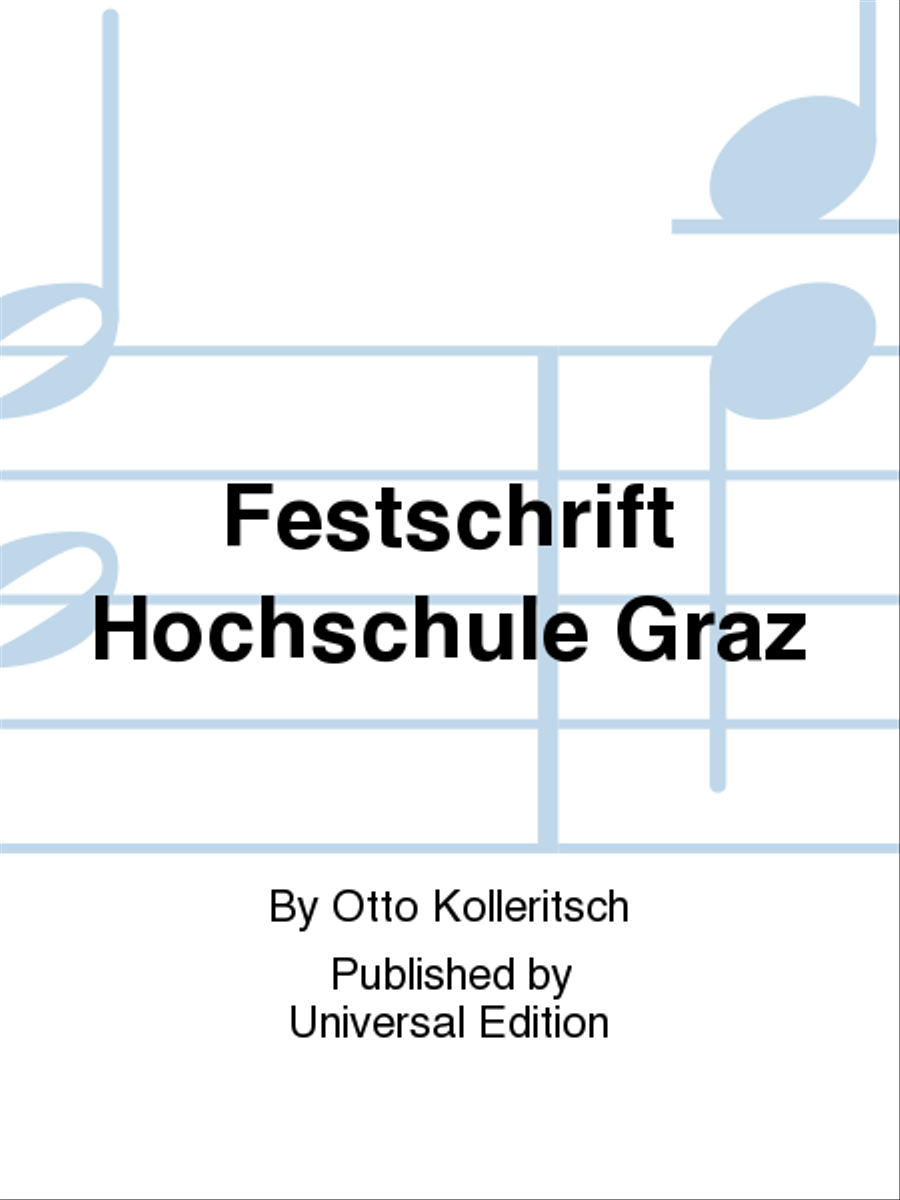 Festschrift Hochschule Graz School and Community scores gallery preview page 1