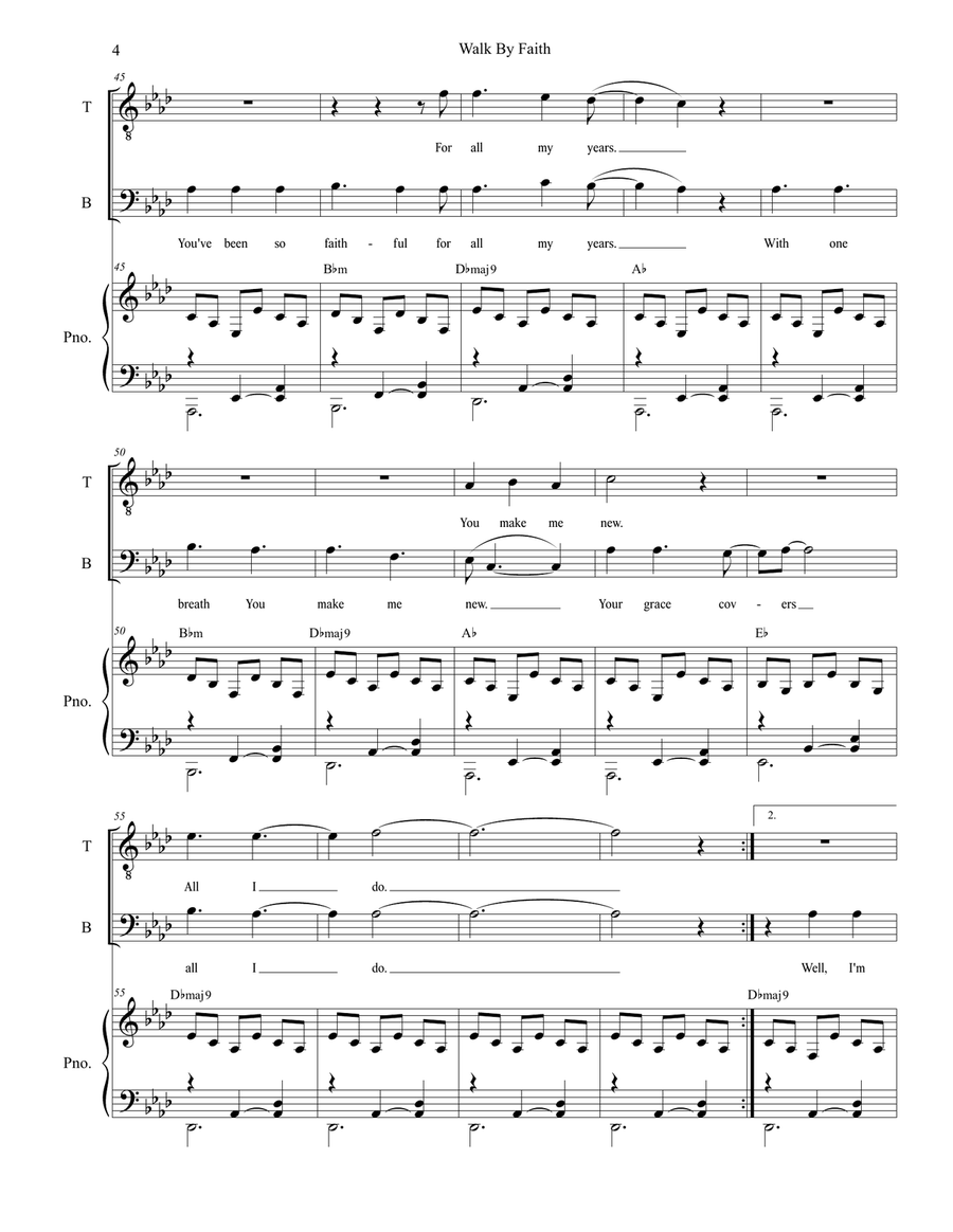 Walk By Faith TB scores gallery preview page 4