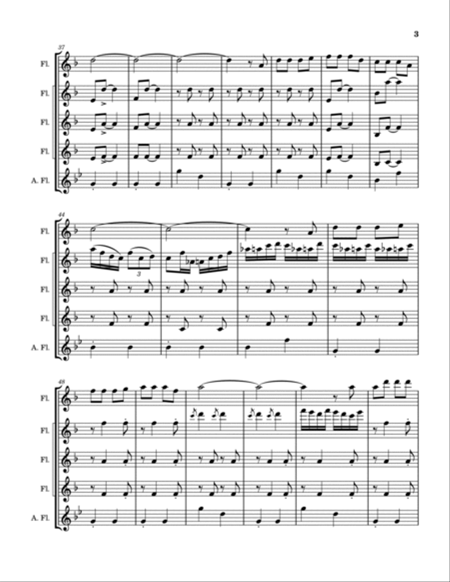 (Ghost) Riders In The Sky (A Cowboy Legend) Woodwind Quintet scores gallery preview page 4