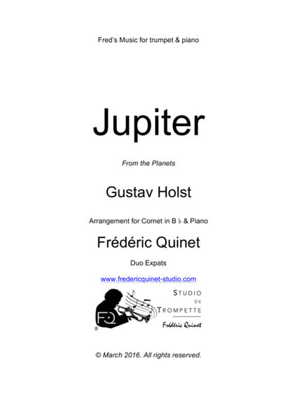 Jupiter for trumpet & piano image number null