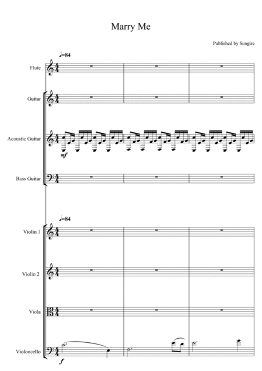 Marry Me Small Ensemble scores gallery preview page 4
