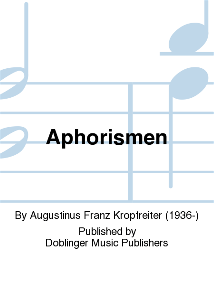 Aphorismen Clarinet Solo scores gallery preview page 1