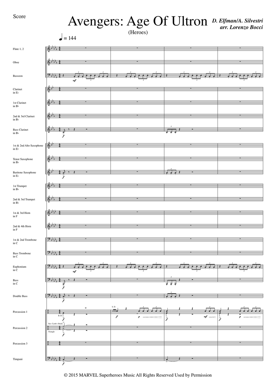 Heroes Concert Band scores gallery preview page 3