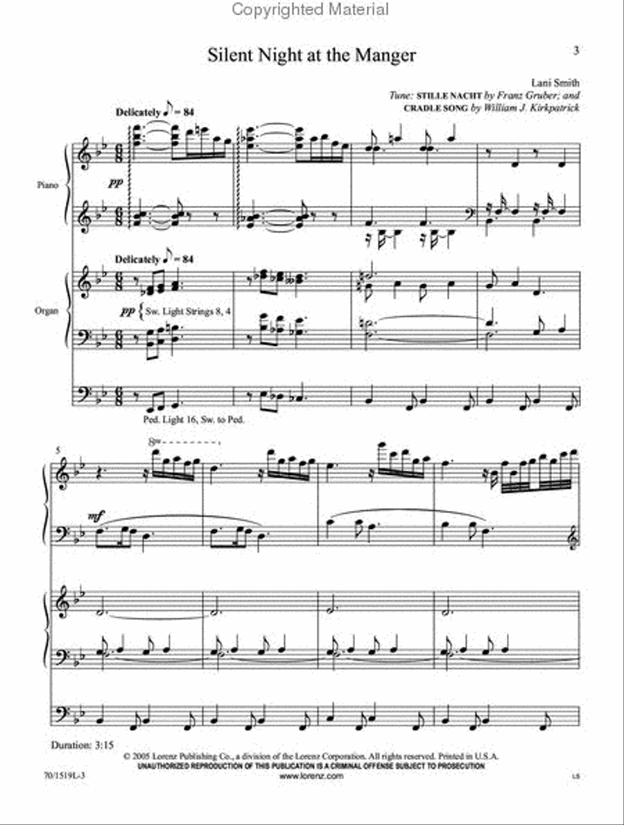 Lullabies for the Christ Child Organ scores gallery preview page 2