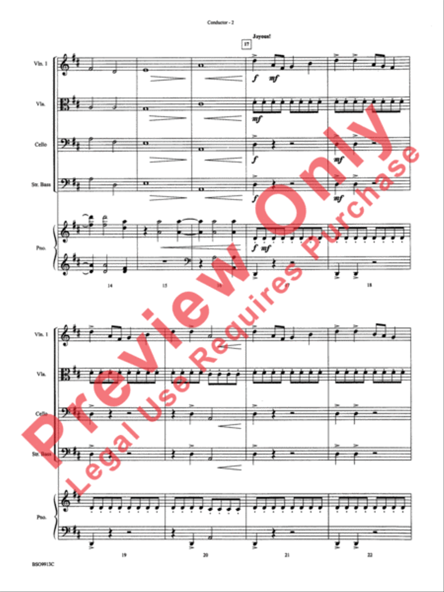 To Dance in the Fields of Glory String Orchestra scores gallery preview page 5
