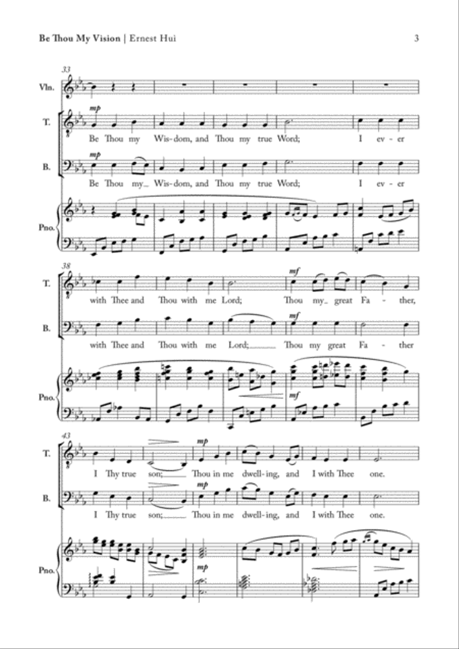Be Thou My Vision (2019) 4-Part scores gallery preview page 3