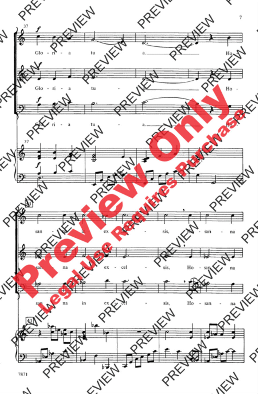 Sanctus Sanctus 3-Part scores gallery preview page 7