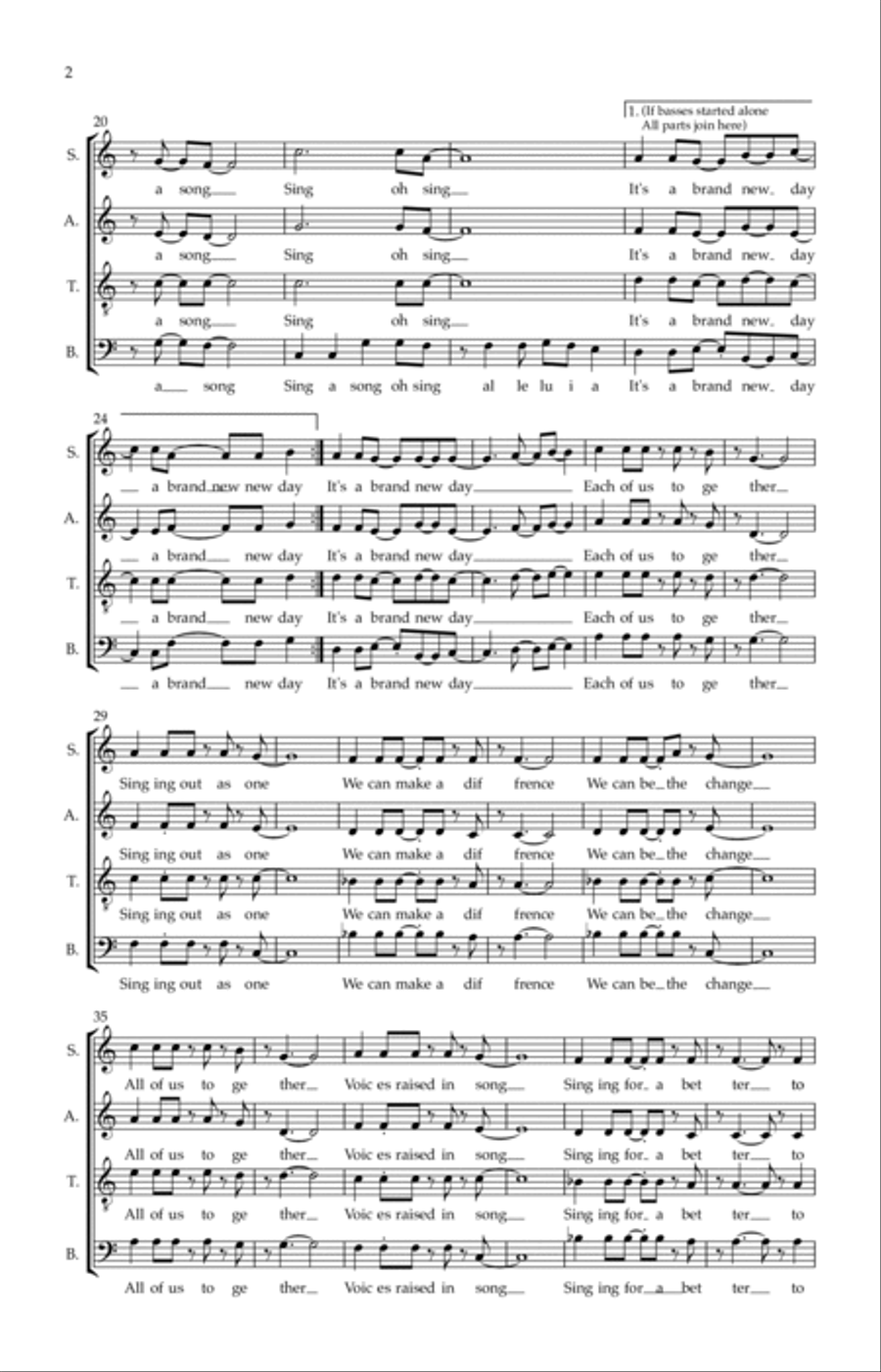Lift Your Voice 4-Part scores gallery preview page 2