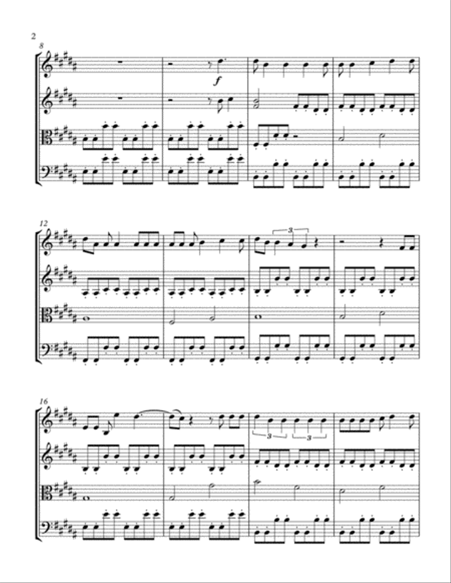 I'm Yours I'm Yours String Quartet scores gallery preview page 2