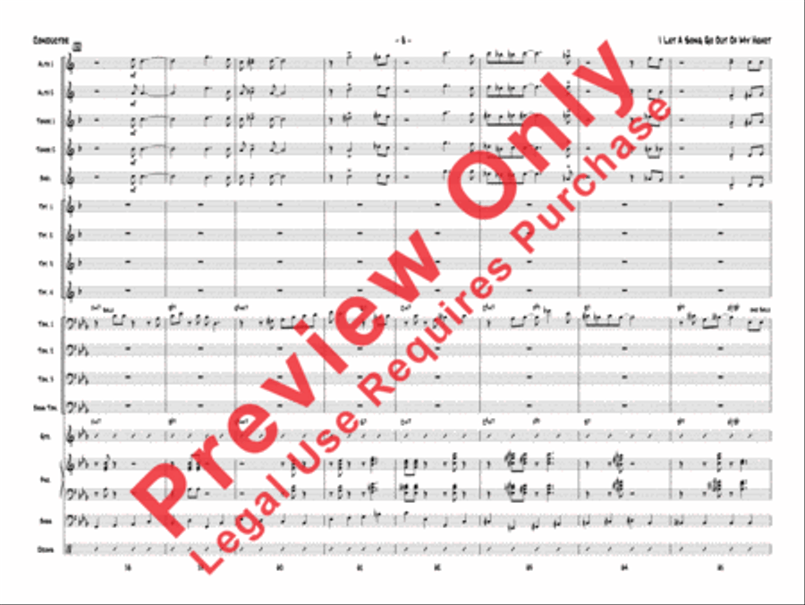 I Let a Song Go Out of My Heart Jazz Ensemble scores gallery preview page 27