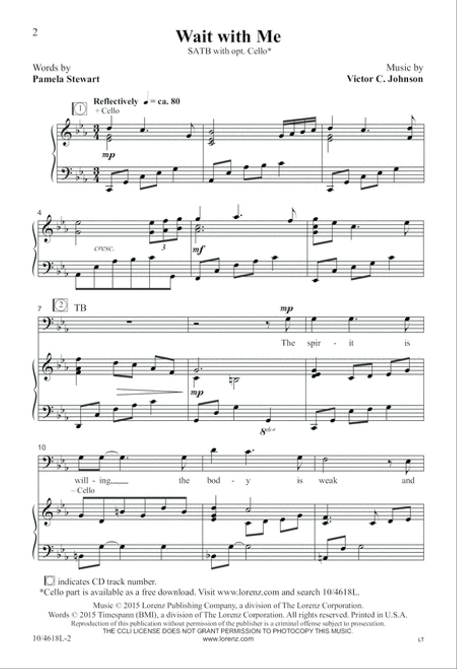 Wait With Me 4-Part scores gallery preview page 3
