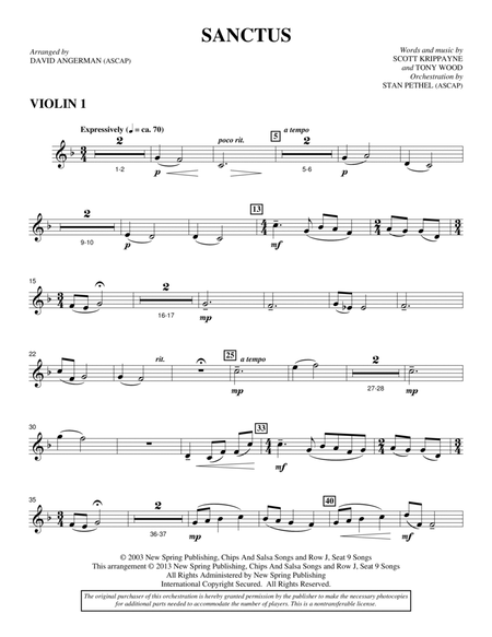 Sanctus - Violin 1