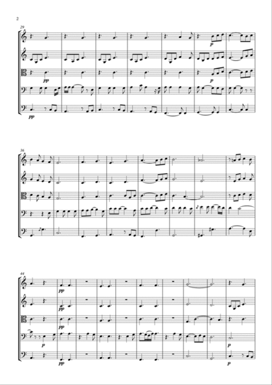 Hallelujah Hallelujah String Quintet scores gallery preview page 2